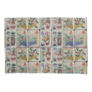 Housse D'oreillers Coussin Coque Mahjong