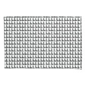 Housse D'oreillers Coussin Coque Noir et Blanc Carrés (devant)