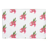Housse D'oreillers Coussin Coque rose Lily Floral (devant)