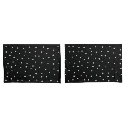 Housse D'oreillers Coussin de design Black Starry Sky Coques (devant-Set)