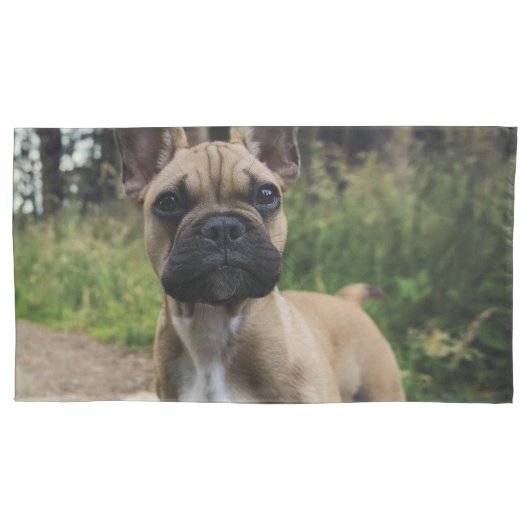Housse D'oreillers Coussin de lancer Bouledogue Français (devant)