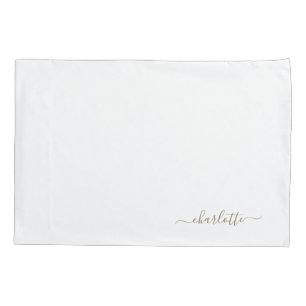Housse D'oreillers Coussin de lit d'or personnalisé