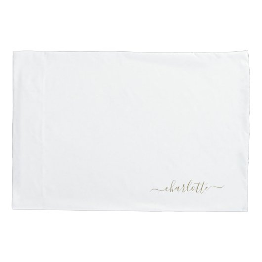 Housse D'oreillers Coussin de lit d'or personnalisé (Dos)