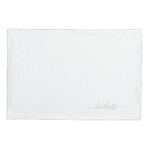 Housse D'oreillers Coussin de lit vert personnalisé