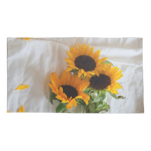 Housse D'oreillers Coussin de rayonnement d'or