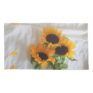 Housse D'oreillers Coussin de rayonnement d'or