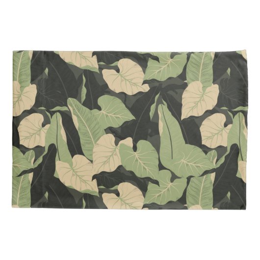 Housse D'oreillers Coussin Feuille de la Jungle tropicale Coque (Dos)