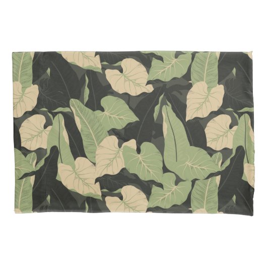 Housse D'oreillers Coussin Feuille de la Jungle tropicale Coque (devant)
