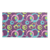 Housse D'oreillers Coussin Funky Purple Circles (Dos)