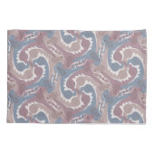 Housse D'oreillers Coussin gris bleu Tesselation Hares torse Coque 1 (Dos)