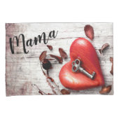 Housse D'oreillers Coussin personnalisé Coques Pays Bois Clé de mon H (devant-Droit)