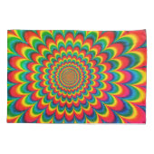 Housse D'oreillers Coussin psychédélique les années 70 rétro Hippie (Dos-gauche)