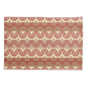 Housse D'oreillers Coussin rouge, brun, crème (Dos-gauche)