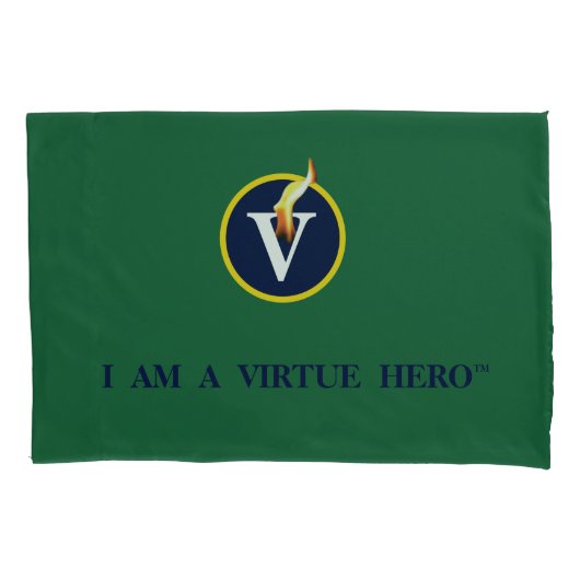 Housse D'oreillers Coussin VIRTUE HEROES - Vert (devant)