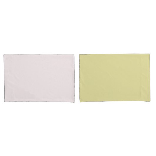 Housse D'oreillers Couverture Coussin simple couleur (devant-Set)