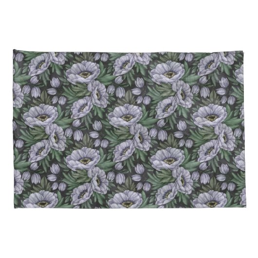 Housse D'oreillers Couvertures de Coussin de fleur de lune (Dos-Droit)