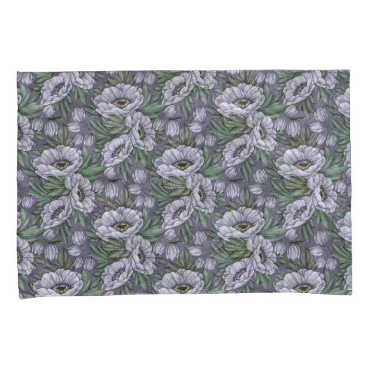 Housse D'oreillers Couvertures de Coussin de fleur de lune (devant-Droit)