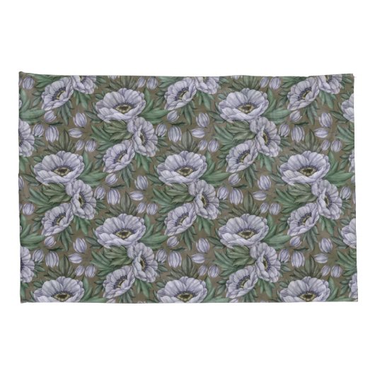 Housse D'oreillers Couvertures de Coussin de fleur de lune (Dos-Droit)