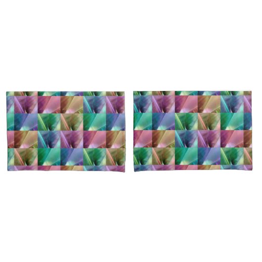 Housse D'oreillers Couvre-lit feuille de bananier (devant-Set)