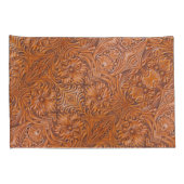 Housse D'oreillers Cowboy Rustique pays occidental à outils en cuir i (Dos-Droit)