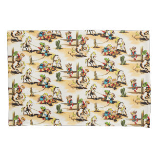 Housse D'oreillers Cowboy vintage Country Kids Pony Cactus