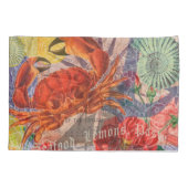 Housse D'oreillers Crabe Plage Nautique Art de la mer (Dos)