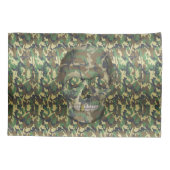 Housse D'oreillers Crâne Camouflé - Place Head Here (Dos)