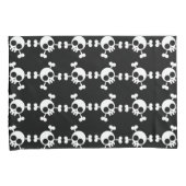 Housse D'oreillers Crâne et os croisés (devant-Droit)