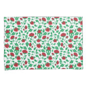 Housse D'oreillers Crânes et roses de Frida Kahlo | (devant-Droit)