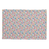 Housse D'oreillers Crayon Pastel Coeur & Fleurs (Dos)