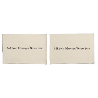 Housse D'oreillers Cream Personalized Pillowcases – Custom Name Beddi