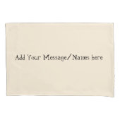 Housse D'oreillers Cream Personalized Pillowcases – Custom Name Beddi (devant-gauche)