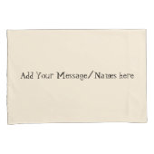 Housse D'oreillers Cream Personalized Pillowcases – Custom Name Beddi (devant-Droit)