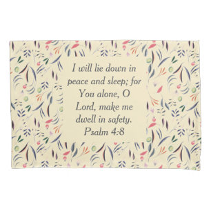 Housse D'oreillers Crème FLORALE Sécurité du sommeil de paix Chri