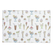 Housse D'oreillers Crème glacée Collage Sundae (Dos-gauche)