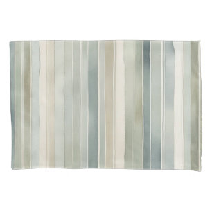 Housse D'oreillers Crème turquoise bleue Sage vert Distressed