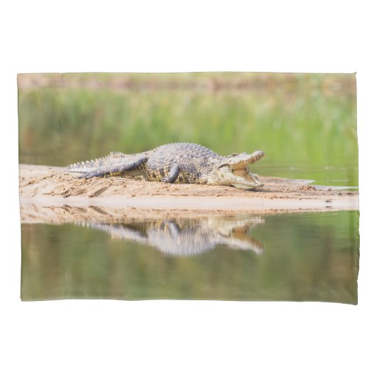 Housse D'oreillers Crocodile (devant)