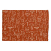 Housse D'oreillers Croquis Champignons : Arrière - plan mignon sans c (Dos)