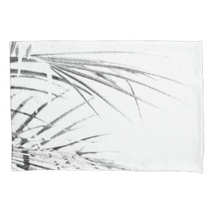 Housse D'oreillers Croquis minimalisme Feuille Palm Tree