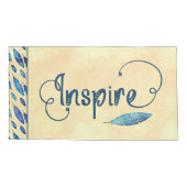 Housse D'oreillers CROYEZ ・ RÊVE ・ SPARKLE ・ INSPIRE Typographie (Dos-gauche)