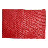 Housse D'oreillers Cuir rouge : vitrine produit (Dos)