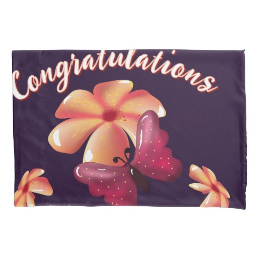 Housse D'oreillers Custom and personalized floral Butterfly Pattern  (devant)