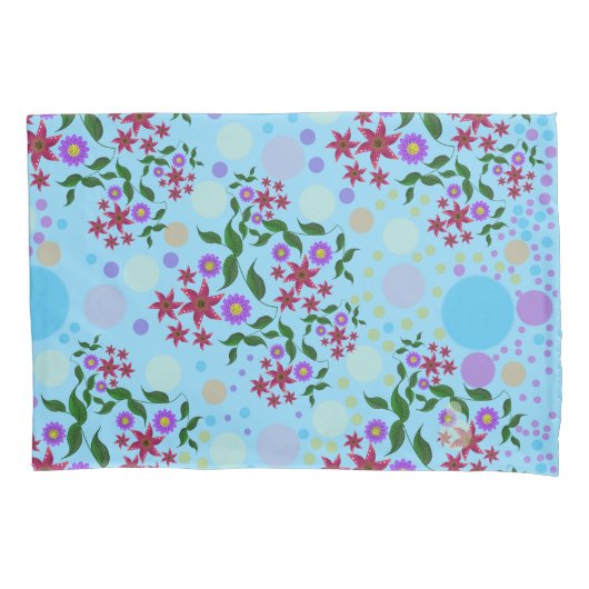 Housse D'oreillers Custom Cute Kidcore Confetti Floral & Vine Pattern (devant)