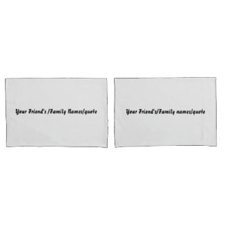 Housse D'oreillers Custom Name Off White Pillowcases – Personalized 
