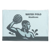 Housse D'oreillers Custom Name Water Polo (Dos)