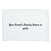 Housse D'oreillers Custom Name White Pillowcases – Personalized Pillo (devant-gauche)