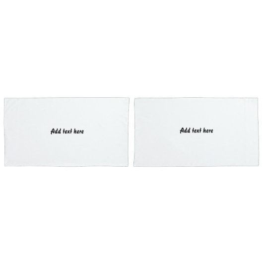 Housse D'oreillers Custom Quote White Pillowcases – Personalized Bedr (devant-Set)
