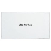 Housse D'oreillers Custom Quote White Pillowcases – Personalized Bedr (devant-Droit)