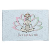 Housse D'oreillers CUT CHÈQUE YOGA | Namaste GetYerGoat™ (devant-Droit)