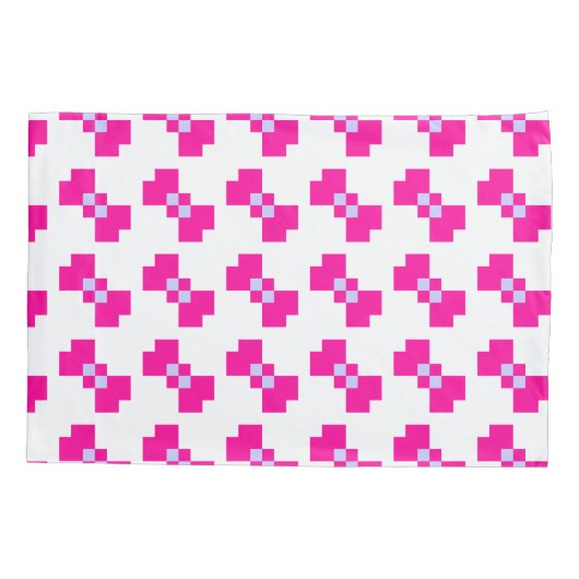 Housse D'oreillers Cute 8 bits Pixel Bow (Dos)